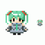 ドット絵で「初音ミク」を描いてみた♪